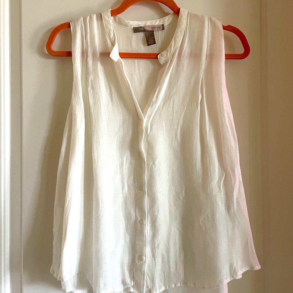 3/$15* White Tank Blouse